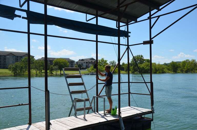 Swim Ladder!! Boat Slip is not available.