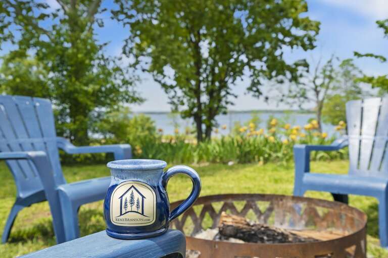Enjoy coffee around the firepit!