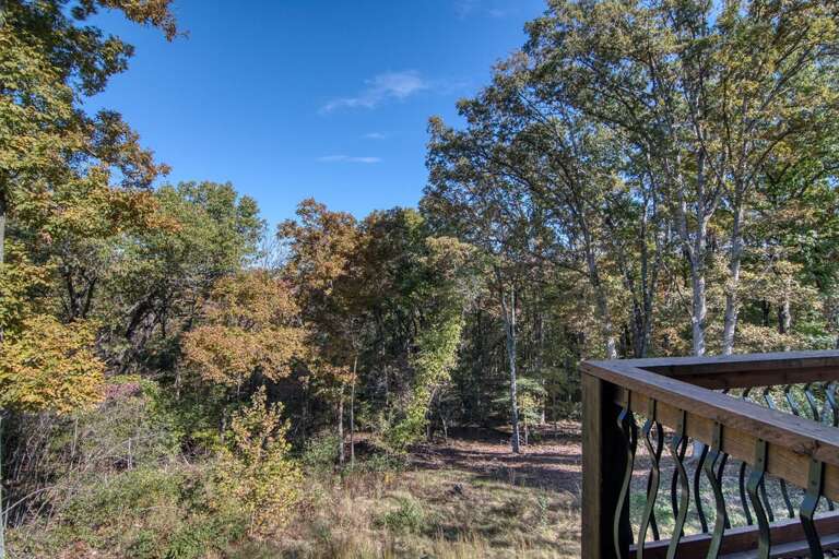 Wooded privacy off the back deck!!