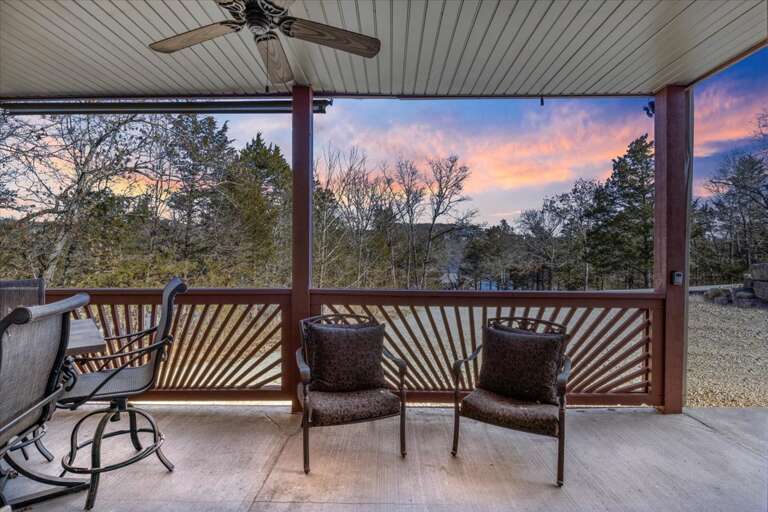 Enjoy a lovely sunset from your deck!