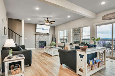 Fabulous view from the living area and the deck!