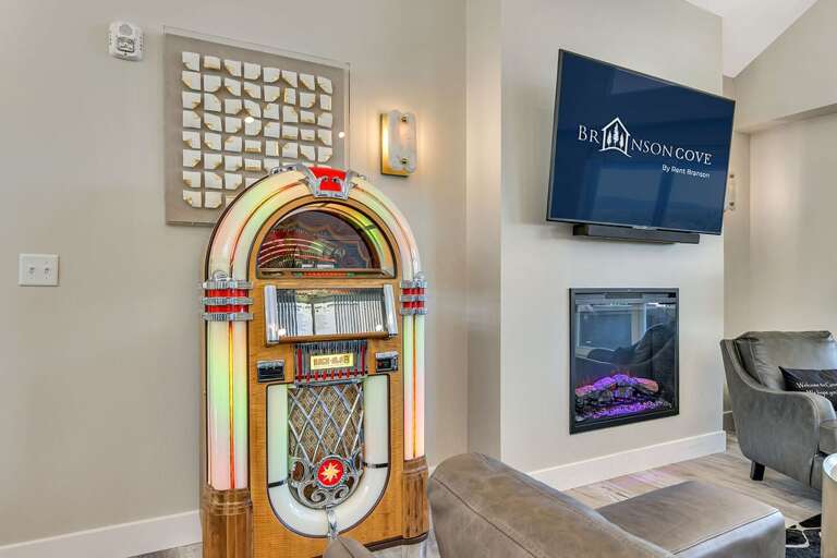 Set the vibes with an old-school jukebox!