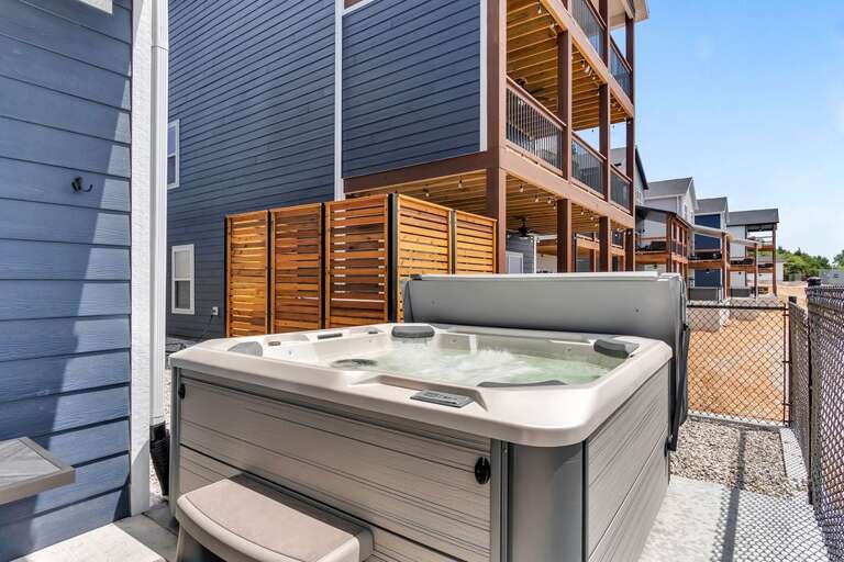 Outdoor Hot Tub At Vacation Rental