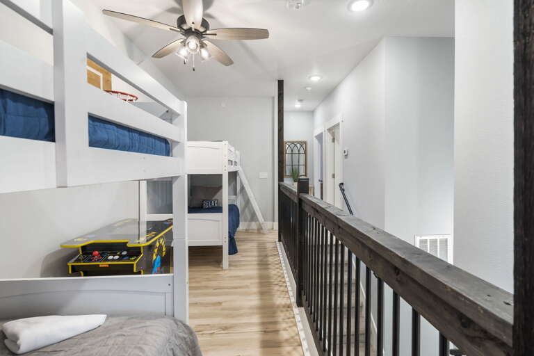 Bunk Area with Newly Added Upper Spindles!
