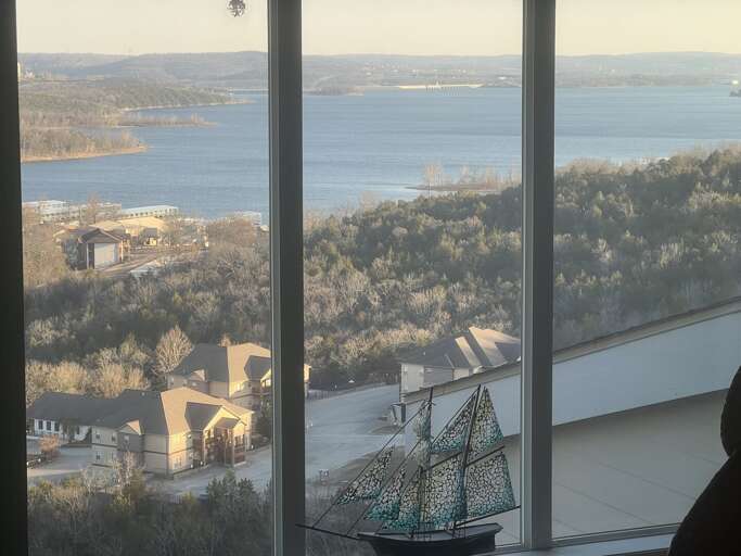 Lake Vista View From Vacation Rental Window