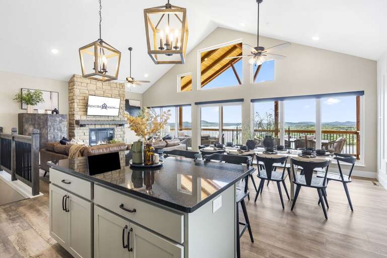 Vacation Rental Interior With Kitchen And Dining Area