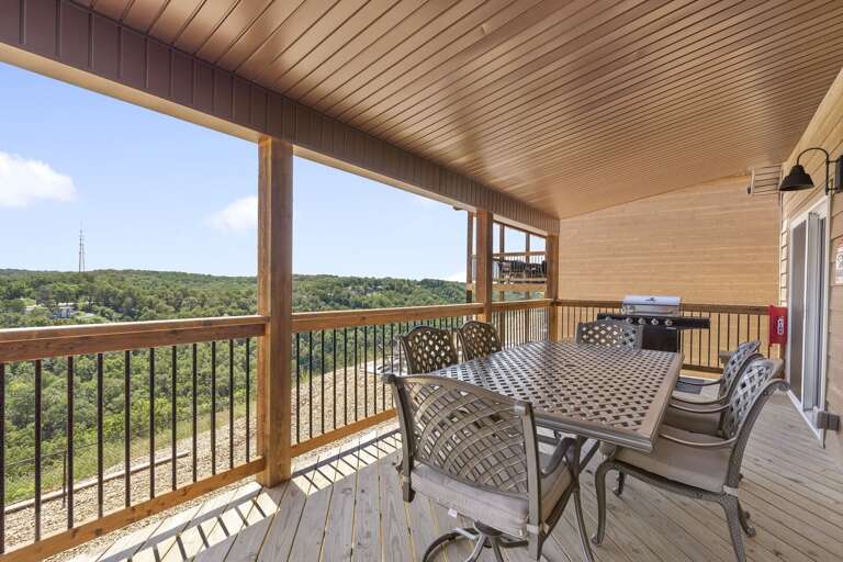 Outdoor Balcony With Dining Table And Nature View Outdoor Balcony With Dining Table And Nature View