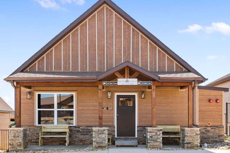 Wooden Facade Vacation Rental Building Wooden Facade Vacation Rental Building