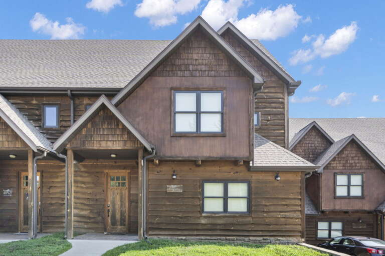 Wooden Exterior Of Vacation Rental Building Wooden Exterior Of Vacation Rental Building