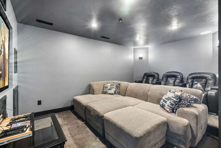 Living Room Interior With Sectional Sofa And Entertainment Setup Living Room Interior With Sectional Sofa And Entertainment Setup