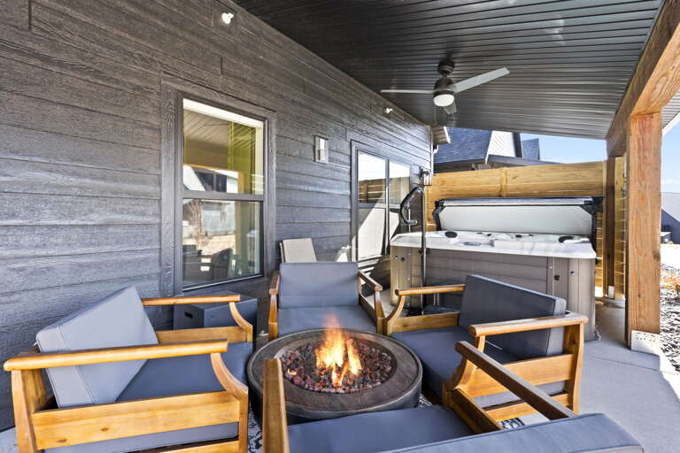 Outdoor Patio With Fire Pit And Seating Outdoor Patio With Fire Pit And Seating