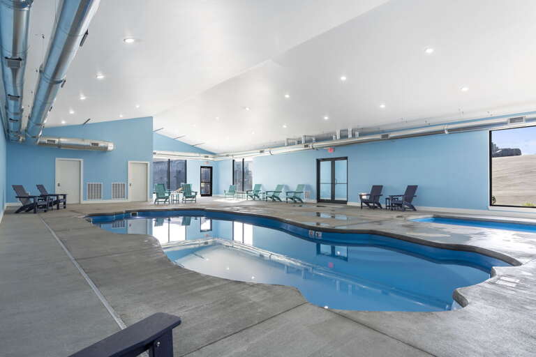 Indoor Swimming Pool With Loungers