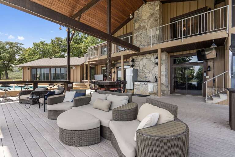 Outdoor Patio Furniture At A Vacation Rental Property