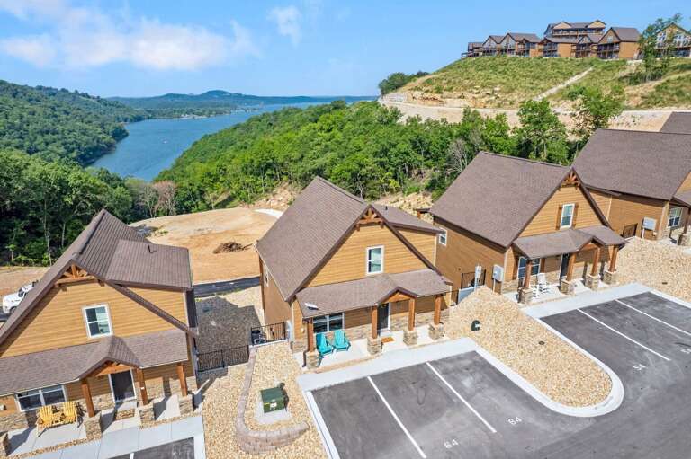 Aerial View Of Lakeside Vacation Rentals