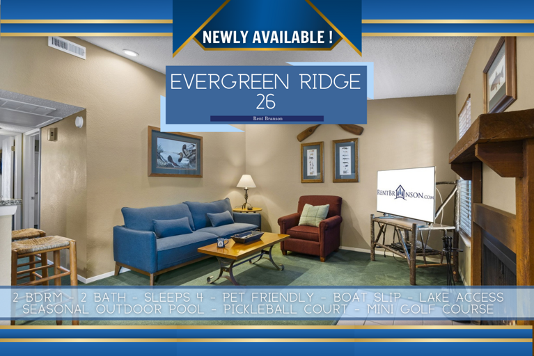 Evergreen Ridge - 26 w Boat Slip