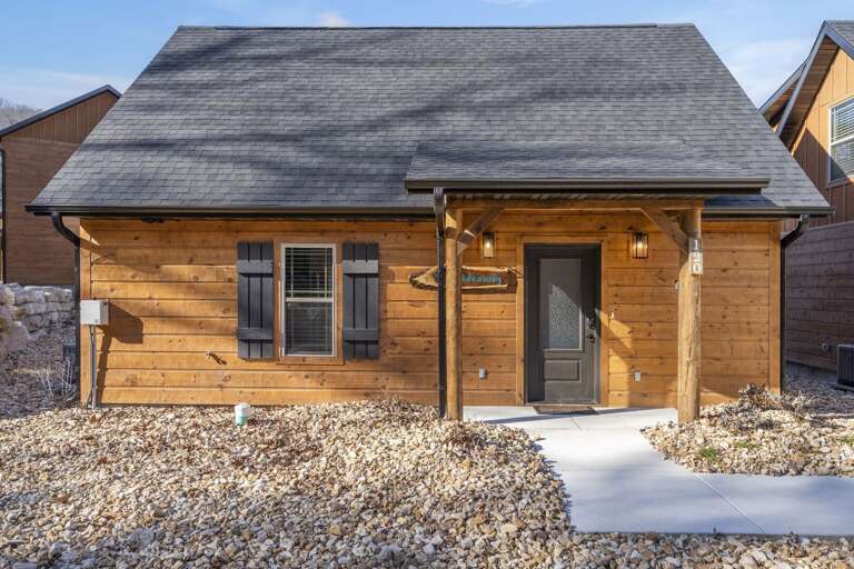 Rustic Residence, Rock-strewn Grounds, Roofed Retreat