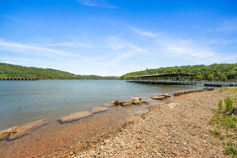 Serene Shoreline, Steady Stones, Stretching Pier