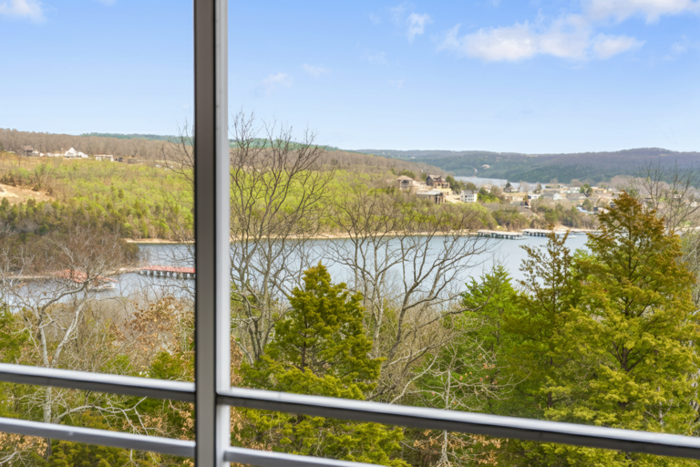 View From Vacation Rental Overlooking Vibrant Valley And Serene Lake