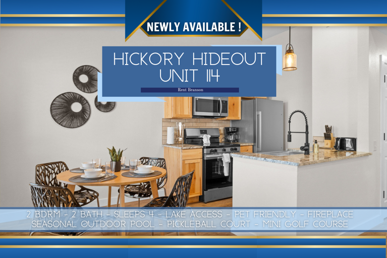 Hickory Hideout Unit 114
