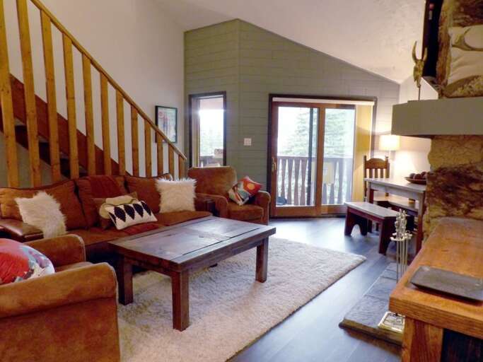 Living area with balcony deck