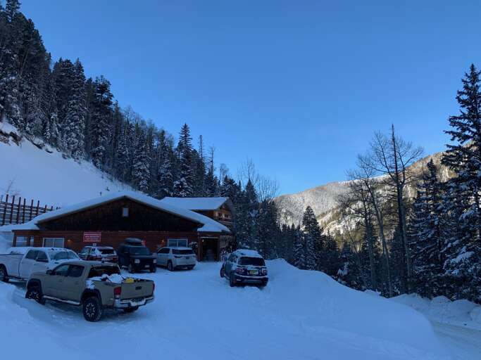 Snowy Snow Bear Parking Lot