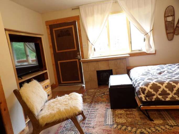 Living Space With Murphy Bed Open