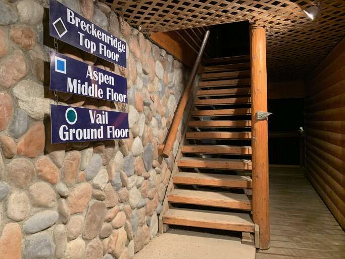 Stairs up to Aspen and Breckenridge condos