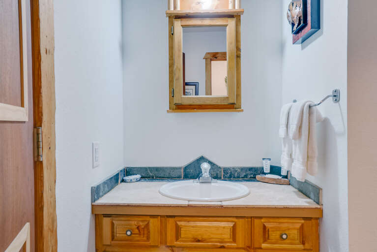 Vanity in bedroom area