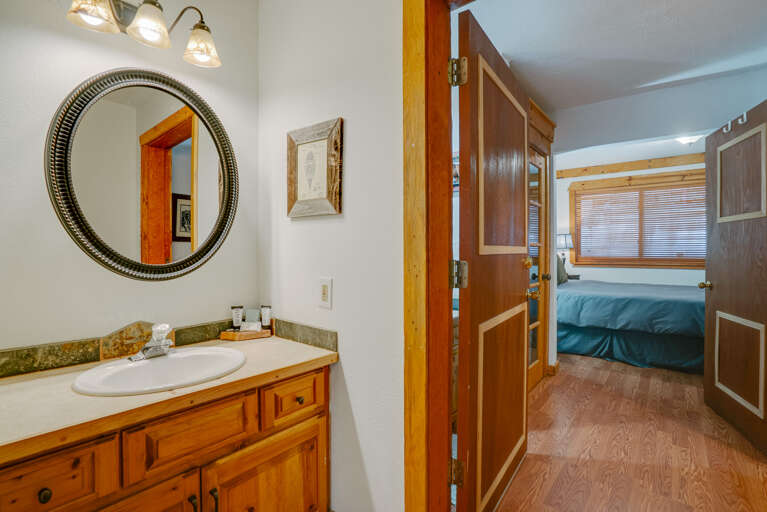 vanity closest to livingoom