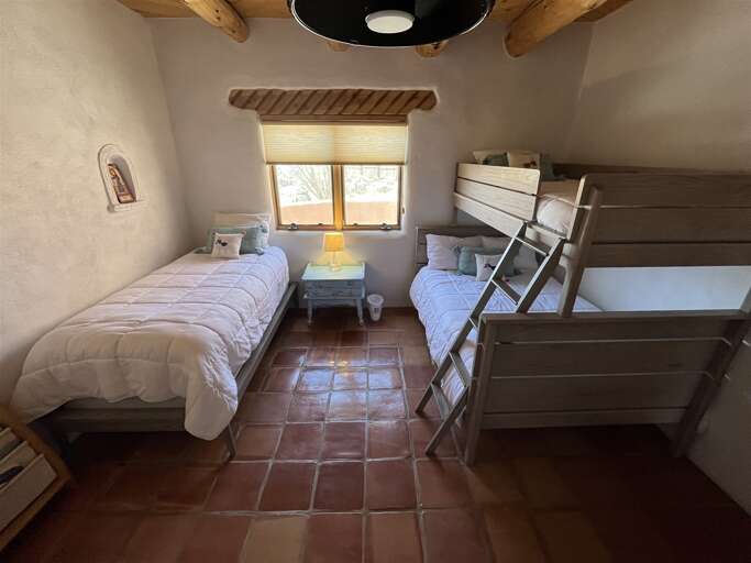 Kids room is light and comfortable.