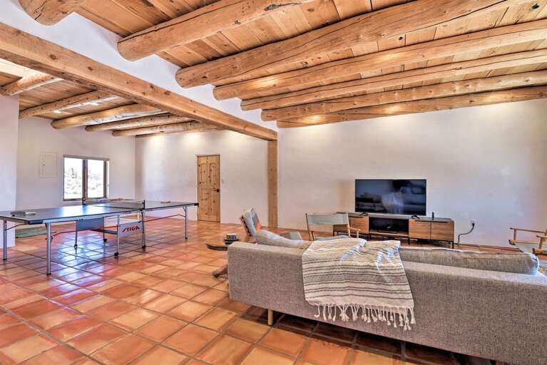 Settle in front of the flat-screen Smart TV for family movie night.