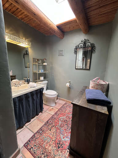 Hall bathroom with storage