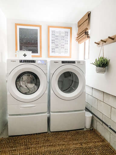 Laundry in the downstairs utility room