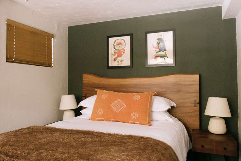 The queen bedroom downstairs