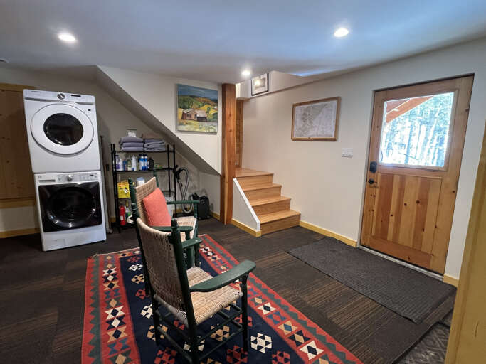 Step into your cozy entryway with convenient in-unit laundry and charming touches that welcome you home after your adventures.