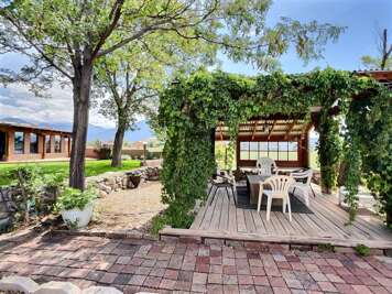 A beautiful plant covered patio