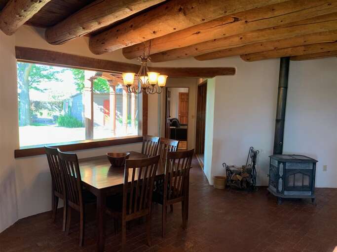 Dining area and hallway to 2 of the downstairs bedrooms