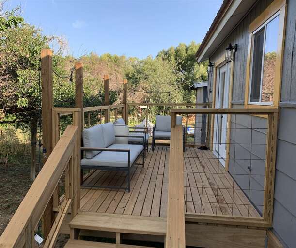 Entry to Deck with Outdoor Furniture