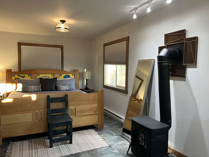 Bedroom with Full Length Mirror