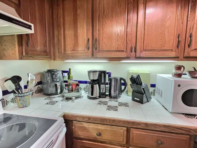 Stocked kitchen is ready for making great meals at home