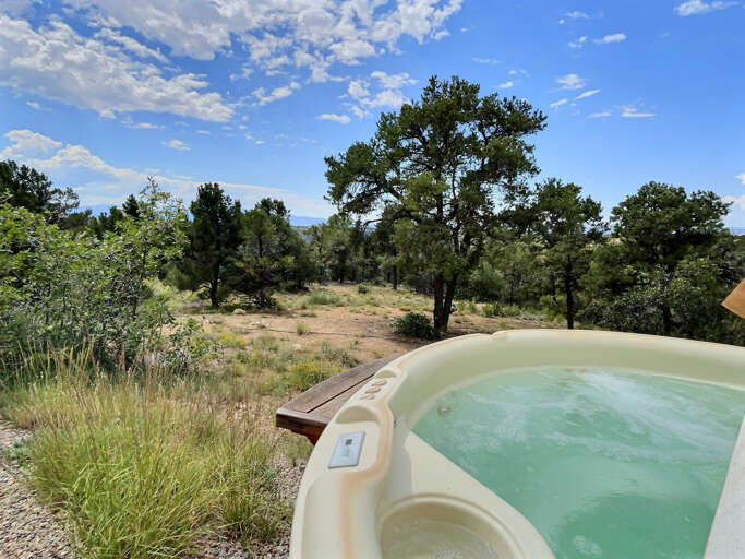 Soak in the hot tub