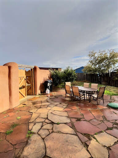 Patio on a rainy day