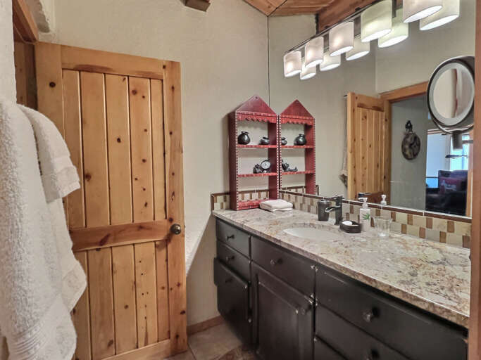 Upstairs bathroom vanity