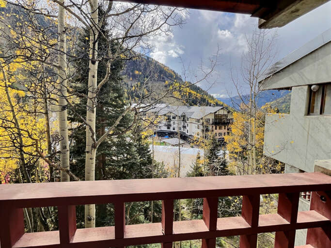 Sit on the private balcony and take in the fresh air and the view