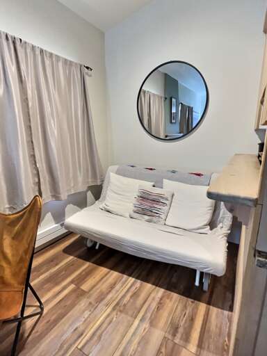 Futon for lounging or extra sleeping space