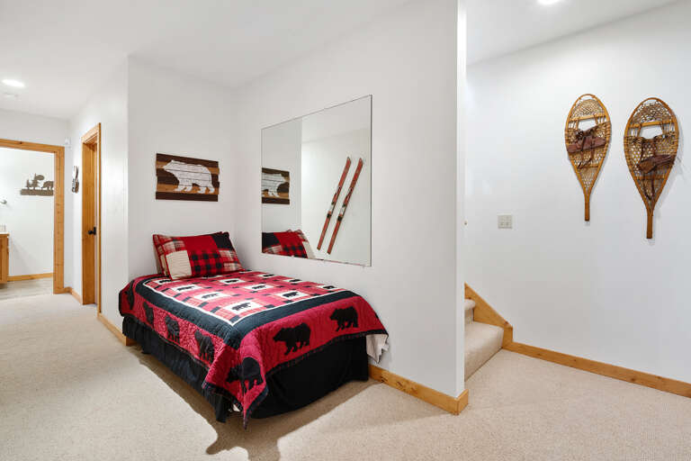 Bonus bed and staircase