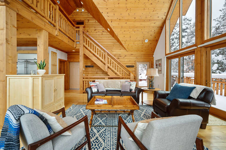 Living room looking at the stairs