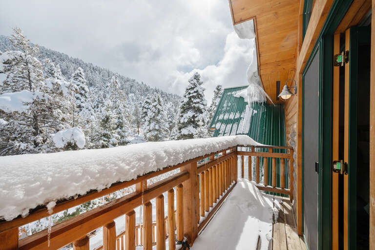 The deck after a good snow