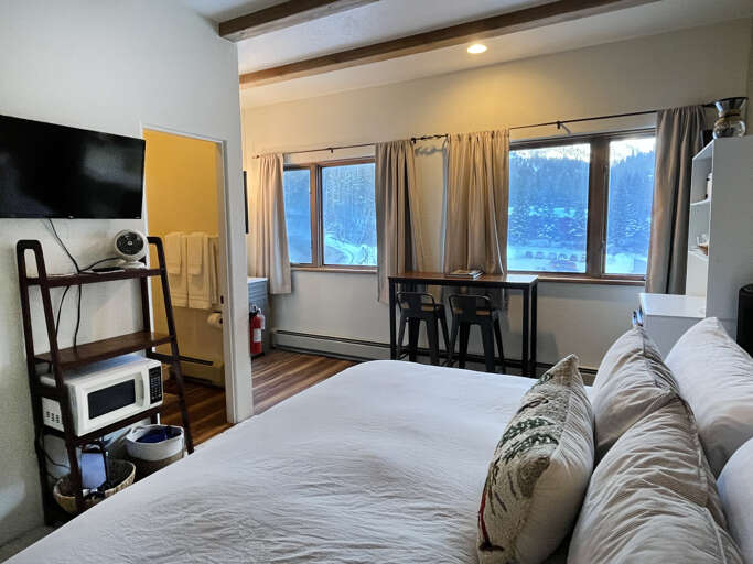 King bedroom smart tv