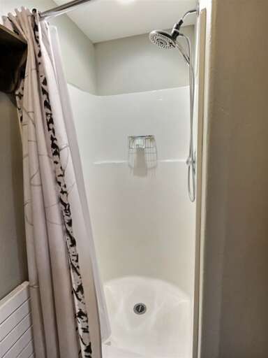 Second studio bathroom shower